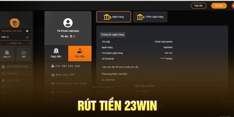 Một vài vấn đề hay gặp khi rút tiền 23Win